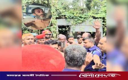 নগরকান্দায় অজ্ঞাত ব্যক্তির তাণ্ডব: দরজা ভেঙে উদ্ধার করল পুলিশ ও ফায়ার সার্ভিস