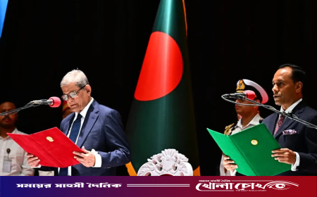 রাষ্ট্রপতি হিসেবে শপথ নিলেন মির্জা ফখরুল ইসলাম আলমগীর