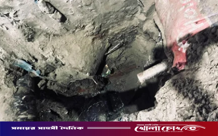 তিতাস কর্মচারীর পাহারায় রাতের আঁধারে যাত্রাবাড়ীতে গ্যাসের অবৈধ লাইন