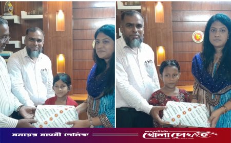 দৈনিক খোলাচোখে সংবাদের প্রভাব: বিদ্যালয়মুখী কেয়া-আয়শার পাশে উপজেলা প্রশাসন