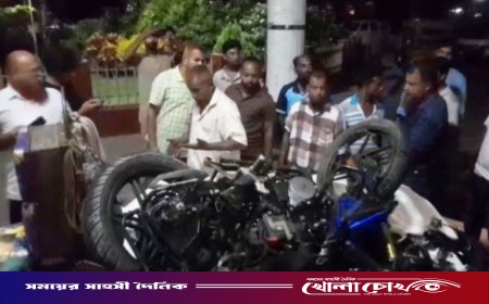 ভাঙ্গায় অজ্ঞাত গাড়ির চাপায় মোটরসাইকেল আরোহী ৩ বন্ধুর মর্মান্তিক মৃত্যু