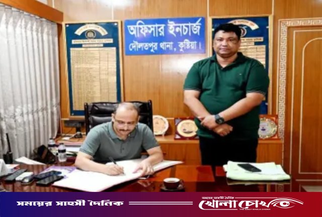 দৌলতপুর থানা আকস্মিক পরিদর্শনে নবাগত এসপি আমিনুল ইসলাম: সেবায় স্বচ্ছতা ও পেশাদারিত্বের নির্দেশ