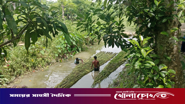 আলফাডাঙ্গায় পুনঃখননে প্রাণ ফিরে পেল খাল, কৃষকের মুখে স্বস্তির হাসি