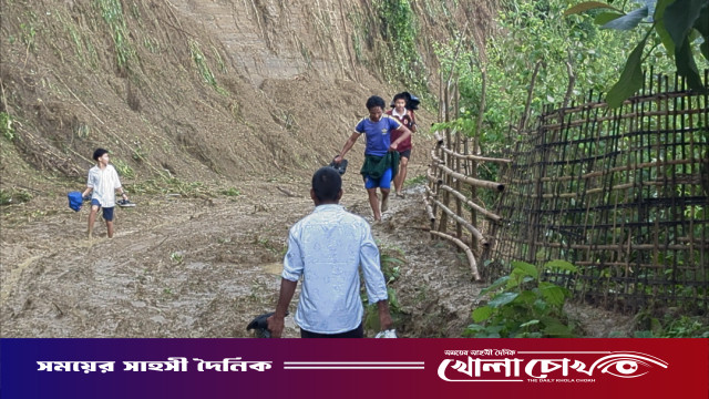 পাহাড় ধস প্রতিরোধে থানচির সীমান্ত সড়কে জুম চাষ ও গাছ কাটায় নিষেধাজ্ঞা