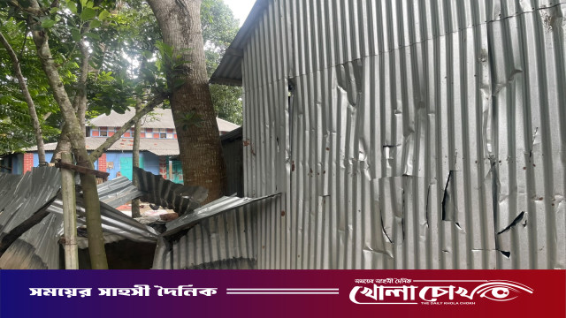 পাটের আড়া বাঁধাকে কেন্দ্র করে সালথায় দুই পক্ষের সংঘর্ষ, ঘরবাড়ি ভাঙচুর ও আহত ১০