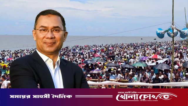 প্রখর রোদেও জনস্রোত, প্রধানমন্ত্রীর অপেক্ষায় চট্টগ্রামবাসী
