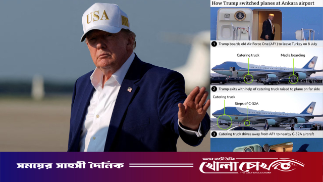 ইরানের হামলার ভয়ে গোপনে উড়োজাহাজ পরিবর্তনের ঘটনা স্বীকার করলেন ট্রাম্প