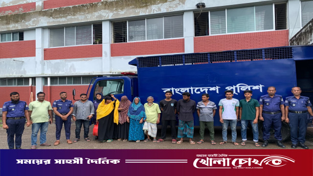 পিরোজপুরে জমি বিরোধের মামলায় ওয়ারেন্টভুক্ত ৯ আসামি গ্রেপ্তার