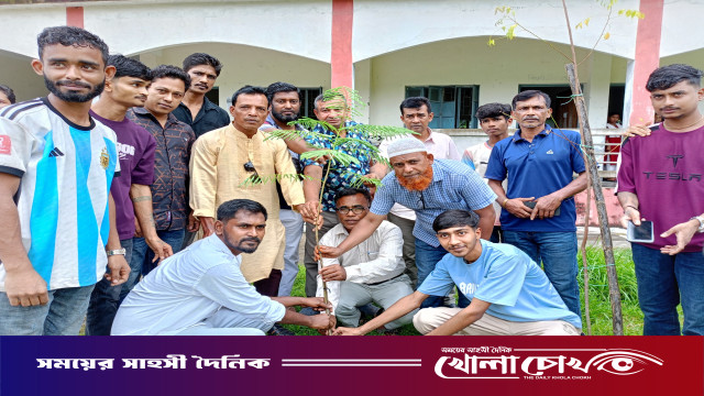 আগৈলঝাড়ায় খালেদা জিয়ার জন্মবার্ষিকী উপলক্ষে ছাত্রদলের বৃক্ষরোপণ কর্মসূচি