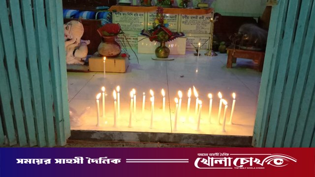 ফরিদপুরের নগরকান্দায় কেন্দ্রীয় কালী মন্দিরের তালা ভেঙে দুটি পিতলের মূর্তি চুরি