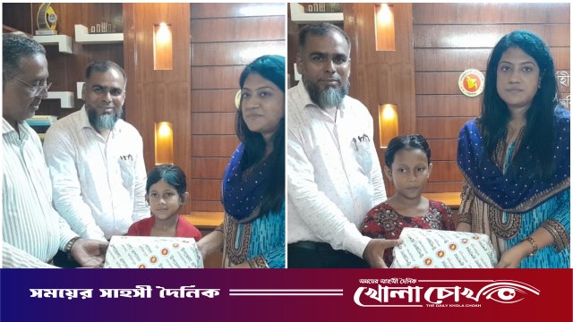 দৈনিক খোলাচোখে সংবাদের প্রভাব: বিদ্যালয়মুখী কেয়া-আয়শার পাশে উপজেলা প্রশাসন