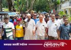 সদরপুরে চরবিষ্ণুপুর ইউনিয়ন পরিষদ ভবন খেজুরতলায় নির্মাণের দাবিতে মানববন্ধন