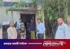 গোয়ালঘর ছেড়ে নতুন ঠিকানায় ফিরছে সোহেলের পরিবার, পাশে সালথার ইউএনও দবির উদ্দিন