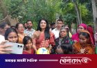 নগরকান্দায় সরকারি আশ্রয়ণ কেন্দ্রে ইউএনও’র আকস্মিক পরিদর্শন: আর্থিক সহায়তা ও ফুটবল বিতরণ
