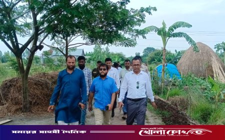 ফরিদপুরের জেলা প্রশাসক কর্তৃক সদরপুরের দুর্গম চরাঞ্চল পরিদর্শন