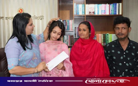 খুপরি ঘরে বেড়ে ওঠা সালমার স্বপ্নপূরণে পাশে দাঁড়ালেন ঢাকার ডিসি ফরিদা খানম