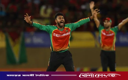 সিপিএলে প্রথম ম্যাচেই মিরাজের তিন উইকেট