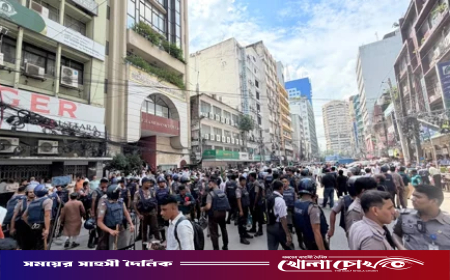 কর্মসূচি ঘোষণা করে ইসলামী ব্যাংকের সামনে থেকে সরে গেল দু’পক্ষ
