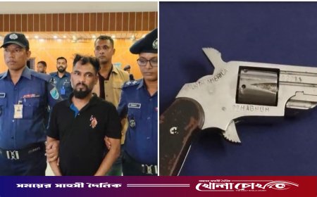 ভাঙ্গায় পথচারীকে গুলির ঘটনায় রিভলবার উদ্ধার, গ্রেপ্তার ১