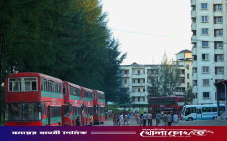 বাস ছাড়ার অপেক্ষায় জমে ওঠা এক টুকরো ক্যাম্পাস