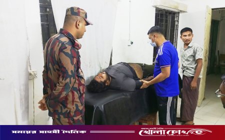 থানচির দুর্গম লাংলোক ঝর্ণায় অসুস্থ পর্যটককে উদ্ধার করল বিজিবি