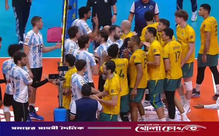 আর্জেন্টিনাকে হারিয়ে শিরোপা জিতল ব্রাজিল, ম্যাচ শেষে ধাক্কাধাক্কি