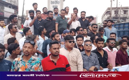 দেশকে অস্থিতিশীল করার ষড়যন্ত্রের প্রতিবাদে ফরিদপুরে ছাত্রদলের বিক্ষোভ ও সমাবেশ