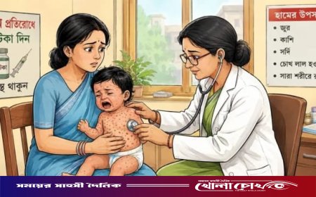 ফরিদপুরে ২৪ ঘণ্টায় ৪৬ জনের হাম শনাক্ত, হাসপাতালে চিকিৎসাধীন ১১২