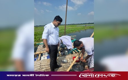 নগরকান্দায় অবৈধভাবে ড্রেজার দিয়ে বালু উত্তোলন, একজনের কারাদণ্ড