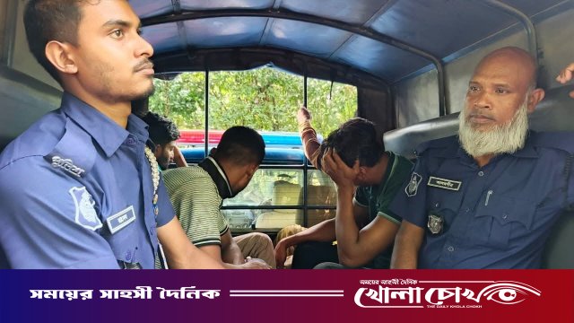 নগরকান্দায় পরিত্যক্ত ভবনে রহস্যজনক পাট খালাস, সন্দেহে আটক ৪