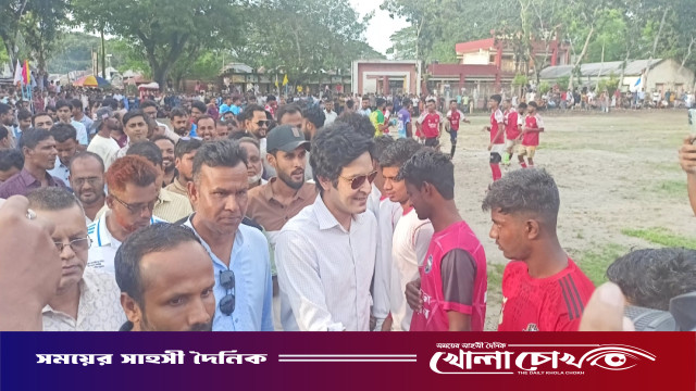 মহম্মদপুরে দীর্ঘ ১৭ বছর পর কালিপদ রায় স্মৃতি ৮ দলীয় ফুটবল টুর্নামেন্ট শুরু