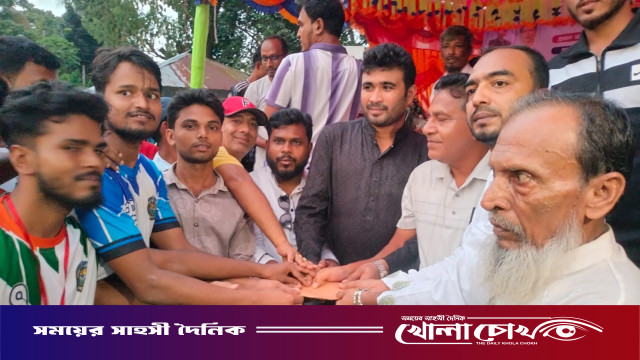 নাজিরপুরে ইউনিয়ন ছাত্রদলের ফুটবল টুর্নামেন্টে চিতলমারী একাদশ চ্যাম্পিয়ন