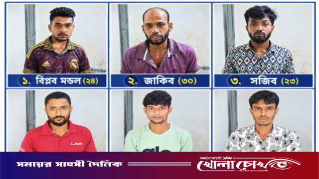 আগৈলঝাড়ায় মাদকবিরোধী অভিযানে গাঁজা ও ইয়াবাসহ গ্রেপ্তার ৬, পাঠানো হলো জেলে