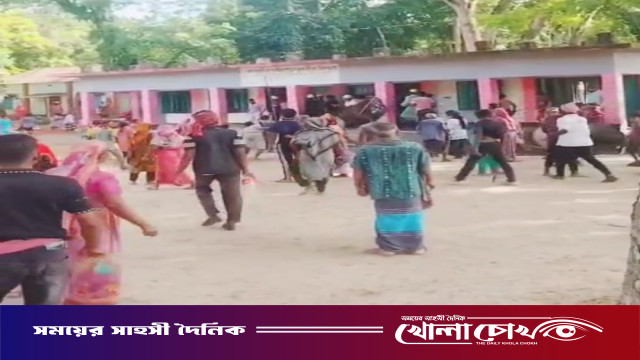 সালথায় আধিপত্য বিস্তার ও সাঁকো নির্মাণ নিয়ে দফায় দফায় সংঘর্ষ, আহত অন্তত ১০