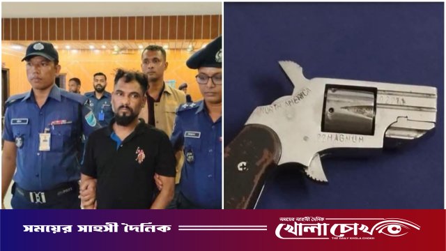 ভাঙ্গায় পথচারীকে গুলির ঘটনায় রিভলবার উদ্ধার, গ্রেপ্তার ১