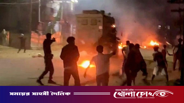 মণিপুরে ফের উত্তেজনা, জাতীয় সড়ক বন্ধ করে বিক্ষোভ-আগুন
