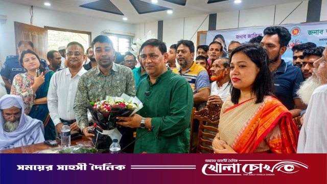 ডাসারে বিদায়ী ইউএনওকে সংবর্ধনা ও নবাগত ইউএনওকে বরণ