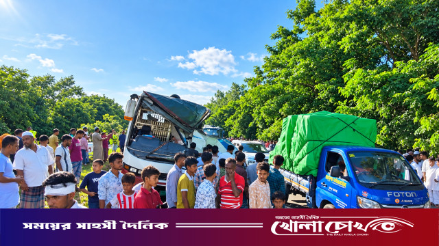 শিবচরে এক্সপ্রেসওয়েতে দুই বাসের সংঘর্ষ: নিহত ৩, আহত অন্তত ১৫