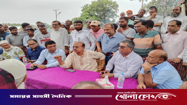 আহসানগঞ্জ রেলওয়ে স্টেশনকে আধুনিকায়ন ও ৩ লাইনের প্ল্যাটফর্ম নির্মাণে মতবিনিময় সভা