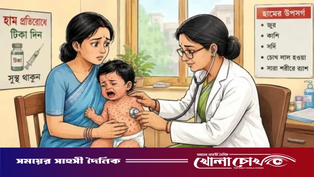 ফরিদপুরে ২৪ ঘণ্টায় ৫০ জনের হাম শনাক্ত, চিকিৎসাধীন ১০৮