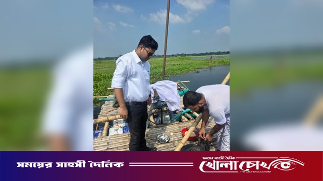 নগরকান্দায় অবৈধভাবে ড্রেজার দিয়ে বালু উত্তোলন, একজনের কারাদণ্ড