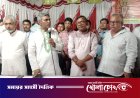 আলফাডাঙ্গায় পূজামণ্ডপে জেলা পরিষদ প্রশাসক পলাশ: সম্প্রীতির বার্তা দিয়ে শাড়ি ও অর্থ বিতরণ