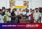 ফরিদপুরে পূজামণ্ডপের নান্দনিক সাজসজ্জায় সম্মাননা স্মারক প্রদান