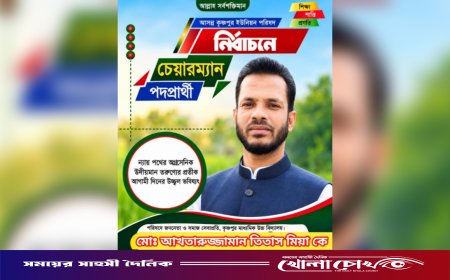হাট কৃষ্ণপুরকে ‘মডেল ইউনিয়ন’ গড়তে দোয়া ও সমর্থন চাইলেন চেয়ারম্যান তিতাস মিয়া