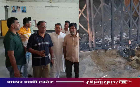 রাজবাড়ীতে বিএন‌পি কার্যালয়ে দুর্বৃত্তের আগুন