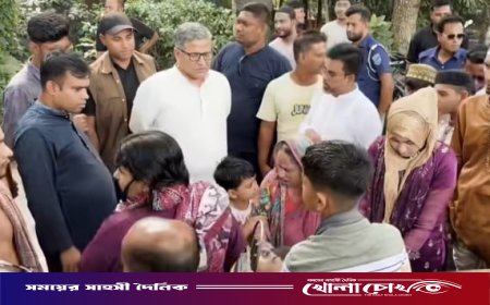 শৌলডুবীতে সড়ক দুর্ঘটনায় আহতদের পাশে এমপি শহিদুল ইসলাম বাবুল, চিকিৎসার ব্যবস্থা