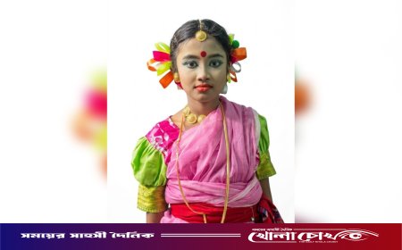 এটিএন বাংলায় নৃত্য পরিবেশন করে প্রশংসিত ডাসারের ক্ষুদে শিল্পী আরশী
