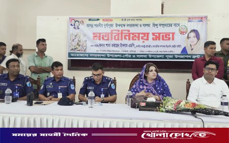 দুর্গাপূজা শান্তিপূর্ণ ও উৎসবমুখর করতে নগরকান্দা-সালথায় হিন্দু সম্প্রদায়ের সঙ্গে শামা ওবায়েদের মতবিনিময়