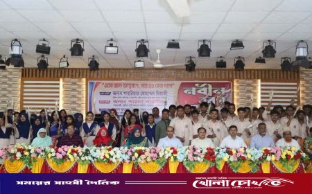 ফরিদপুর পুলিশ লাইনস্ স্কুল অ্যান্ড কলেজে একাদশের শিক্ষার্থীদের নবীনবরণ অনুষ্ঠিত