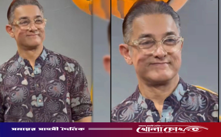 নতুন লুকে আমির খান, নেটিজেনদের প্রশ্ন কী হলো অভিনেতার?